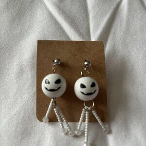 Skelton Earrings Handmade with post back